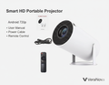 VeraNova™ VisionPro – 4K Ultra HD Portable Smart Projector with Auto-Correction